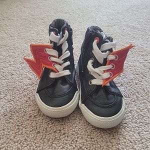 Faux Leather zip up shoes